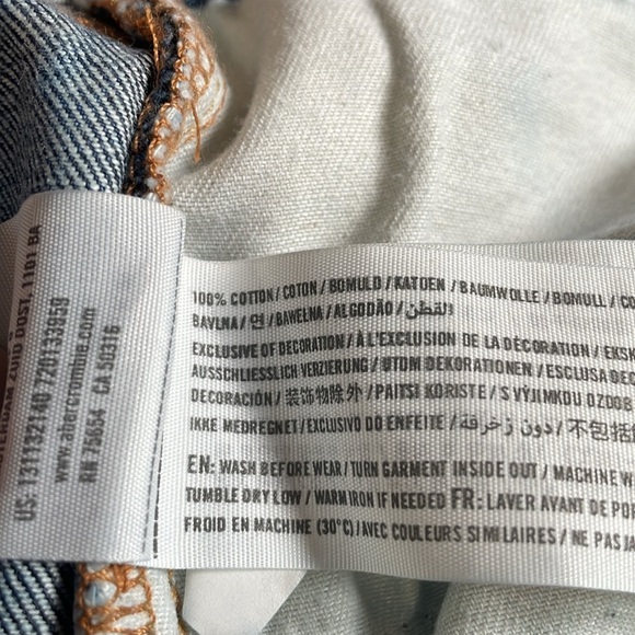 Abercrombie & Fitch Skinny jeans Dark wash Hidden button fly Mid rise Women’s 28 - Picture 9 of 15